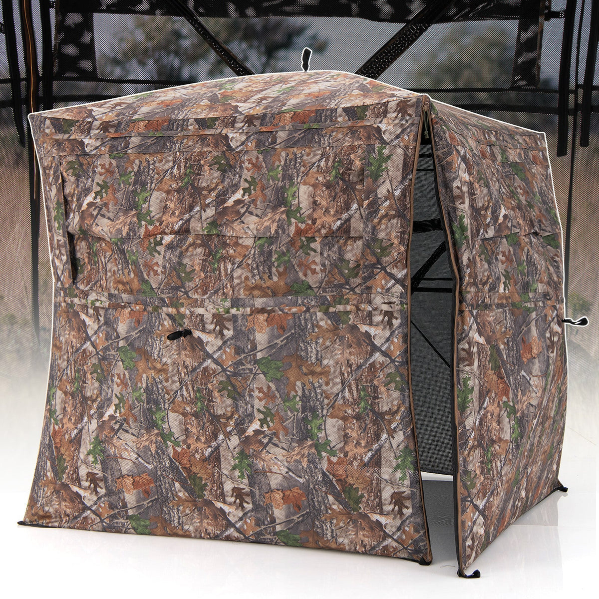 360° See-Through Hunting Blind – 2-3 Person with Full-Open Door