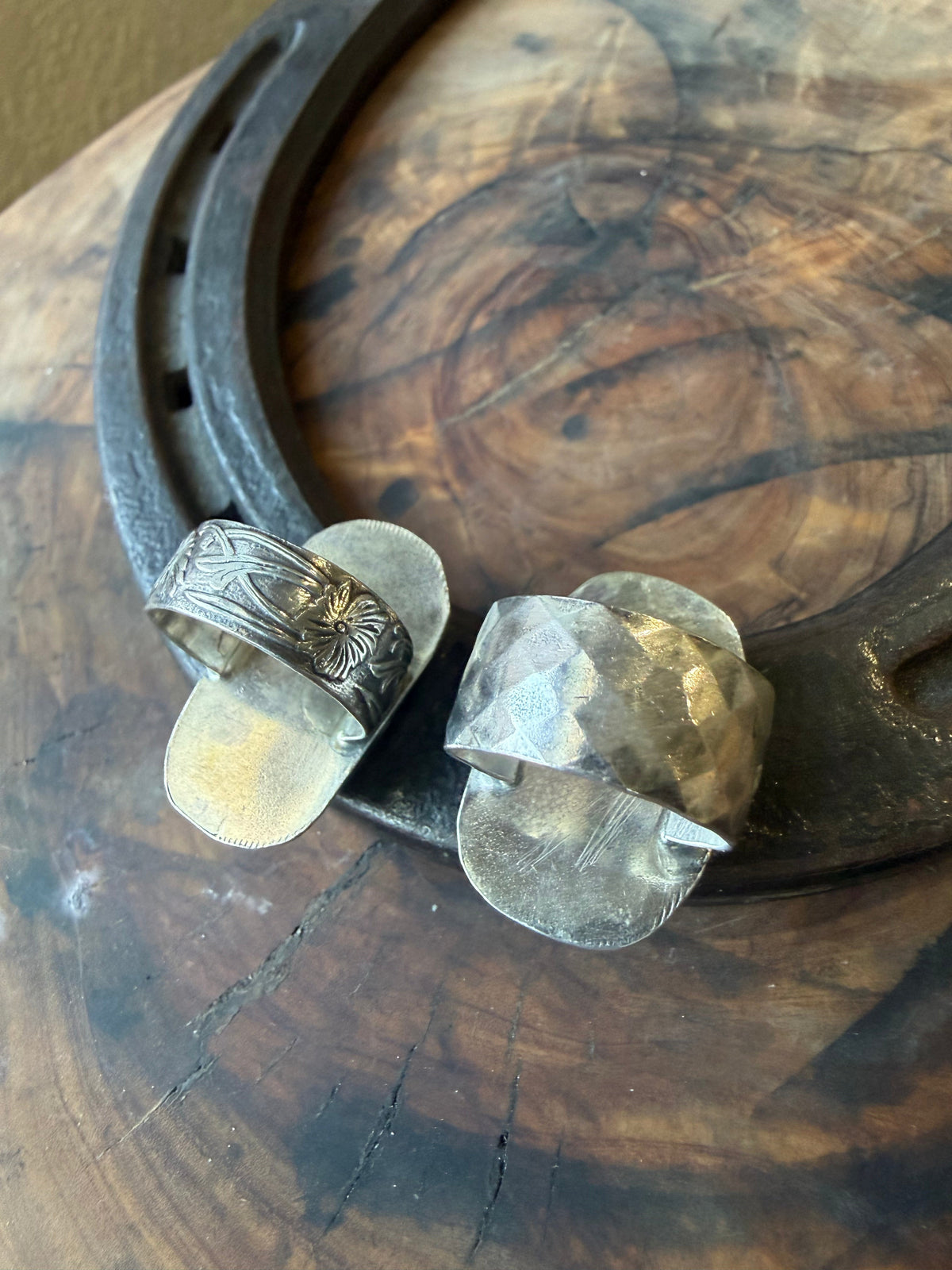 White Buffalo Patterned Silver Ring by Bootleg Silver Co – view 8