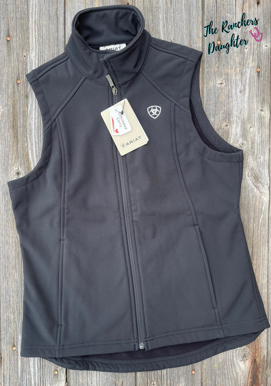 Ariat Women’s Black Logo Softshell Vest