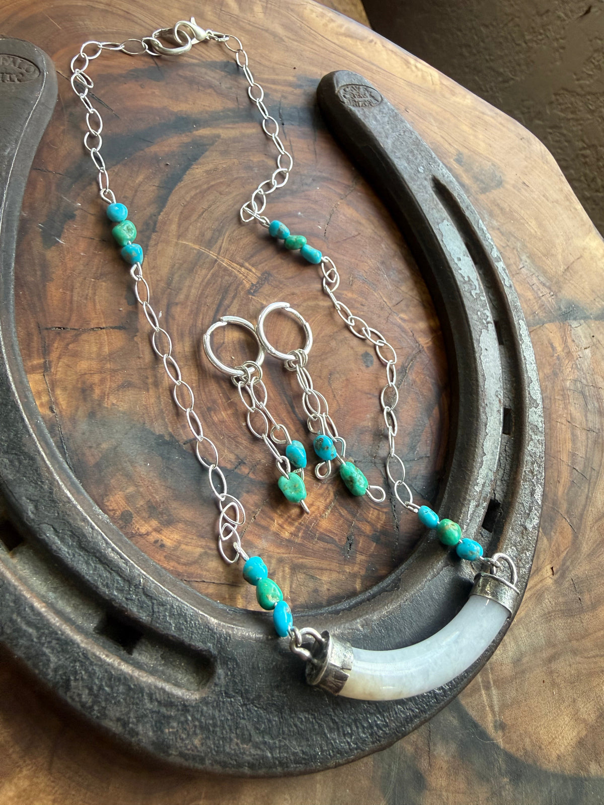 DESERT BLOOM | LAVENDER BURMA JADE NECKLACE & HUGGIE SET