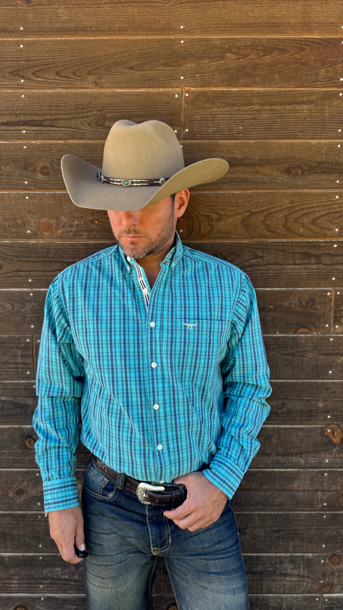 Drover Men's Western Shirt Signature Series - Longhorn
