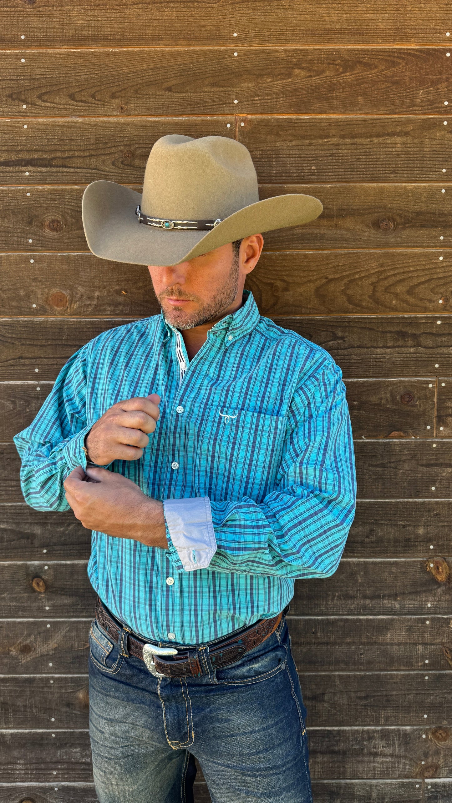 Drover Men's Western Shirt Signature Series - Longhorn