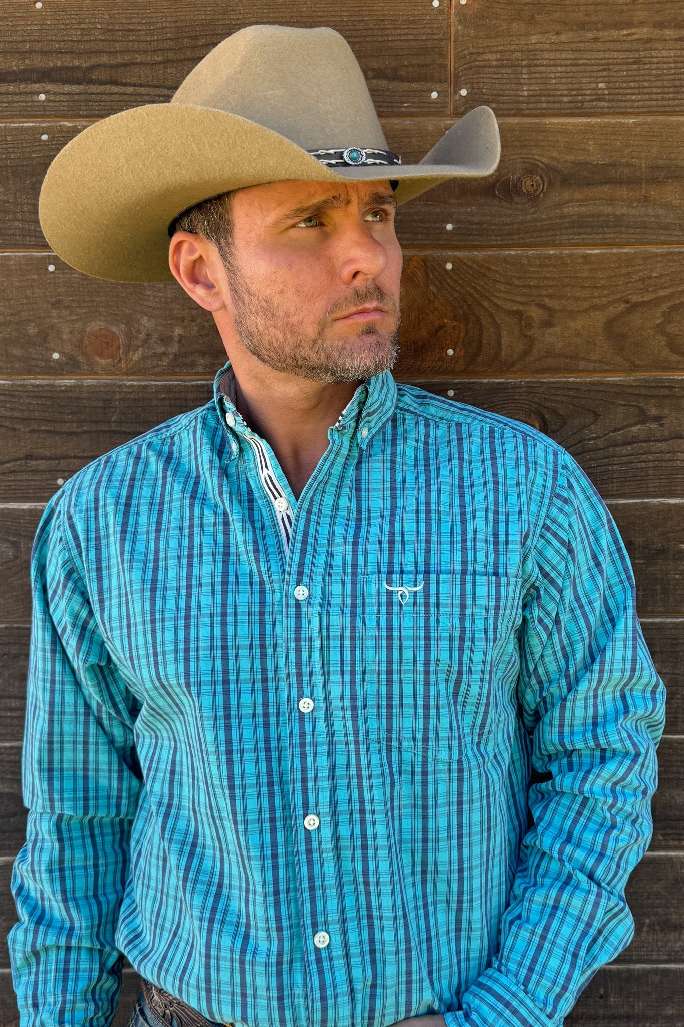 Drover Men's Western Shirt Signature Series - Longhorn