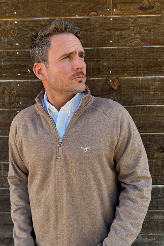 Drover Men's Western 1/4 Zip Pullover
