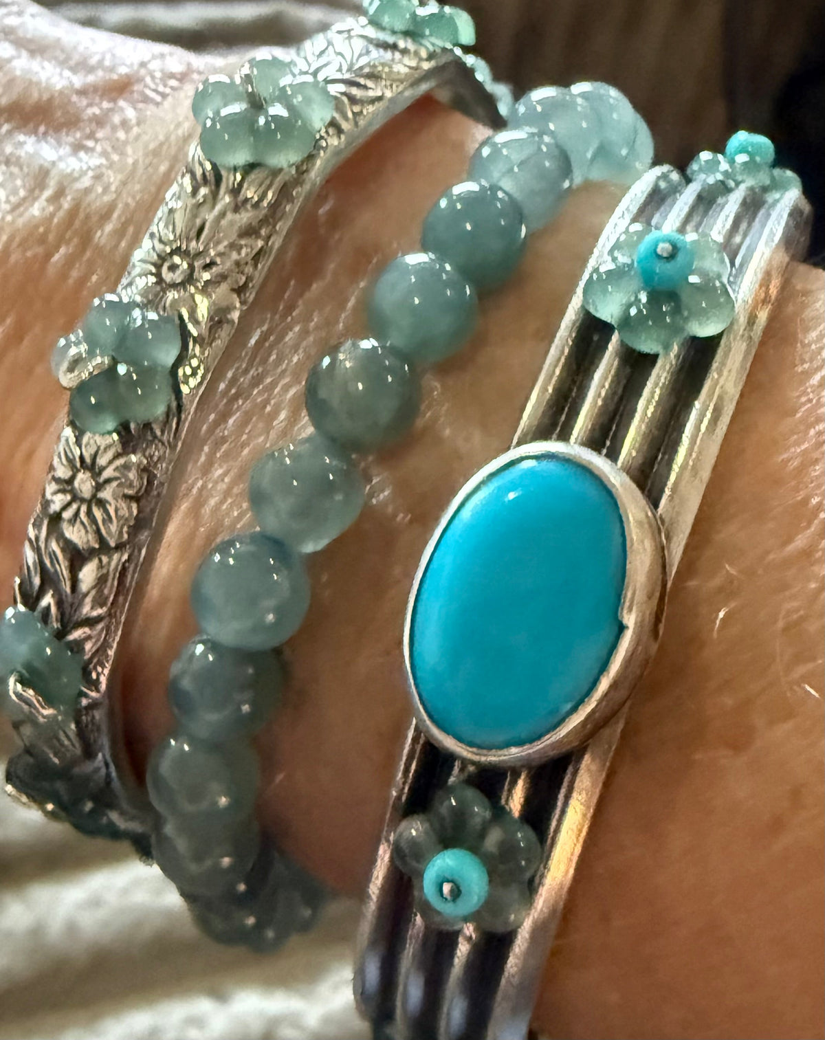 Desert Bloom Floral Stacker Cuff Series