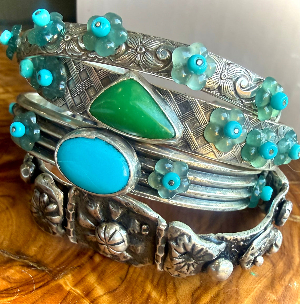 Desert Bloom Floral Stacker Cuff Series
