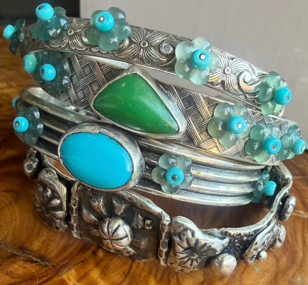 Desert Bloom Floral Stacker Cuff Series