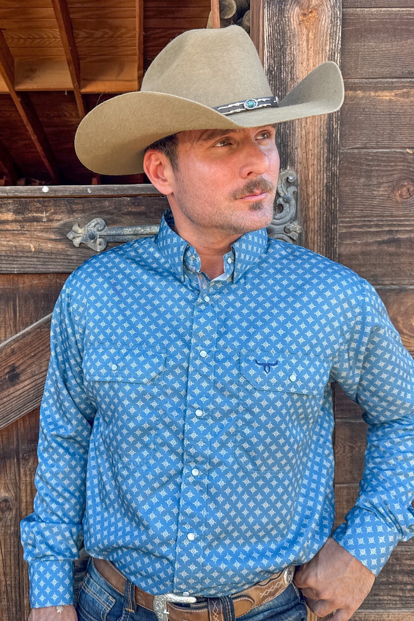 Drover Men's Western Shirt The Chaos - Signature Series, Performance Vent Shirt
