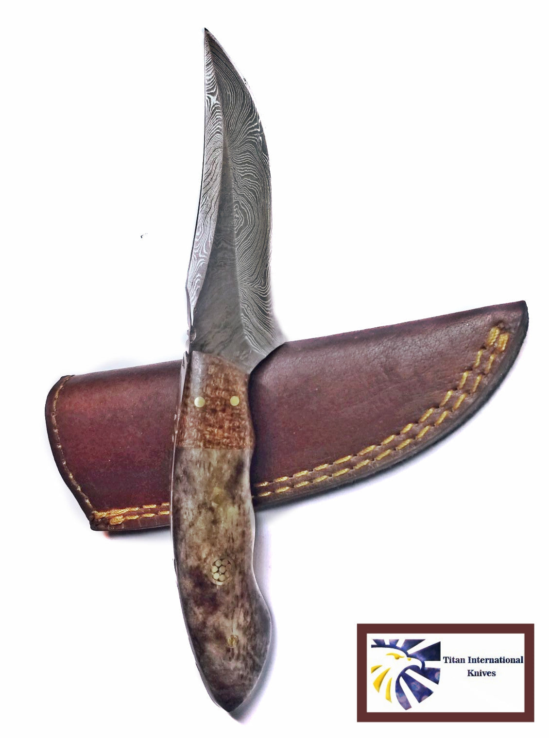 Damascus Skinning Knife TD-171
