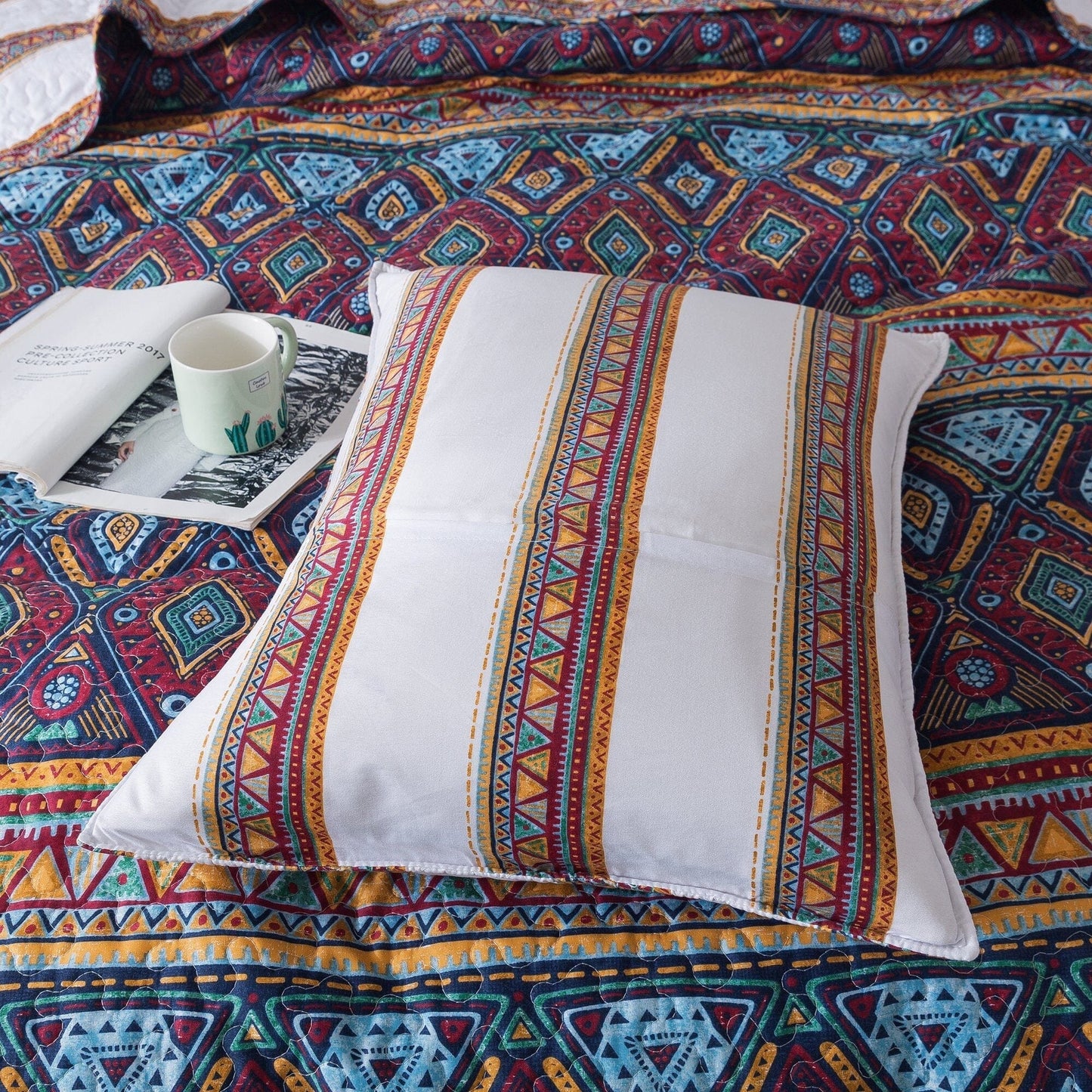 Southwestern Quilted Bedspread Set