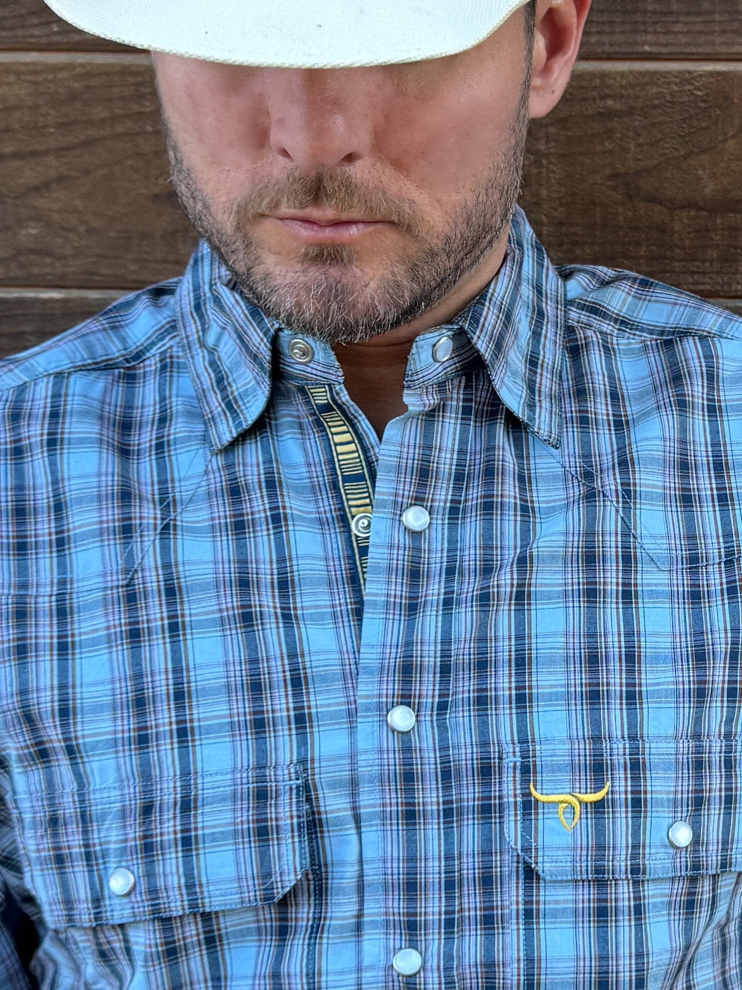 Drover Men's Western Shirt The Stockade - Signature Series -  Pearl Snap Shirt