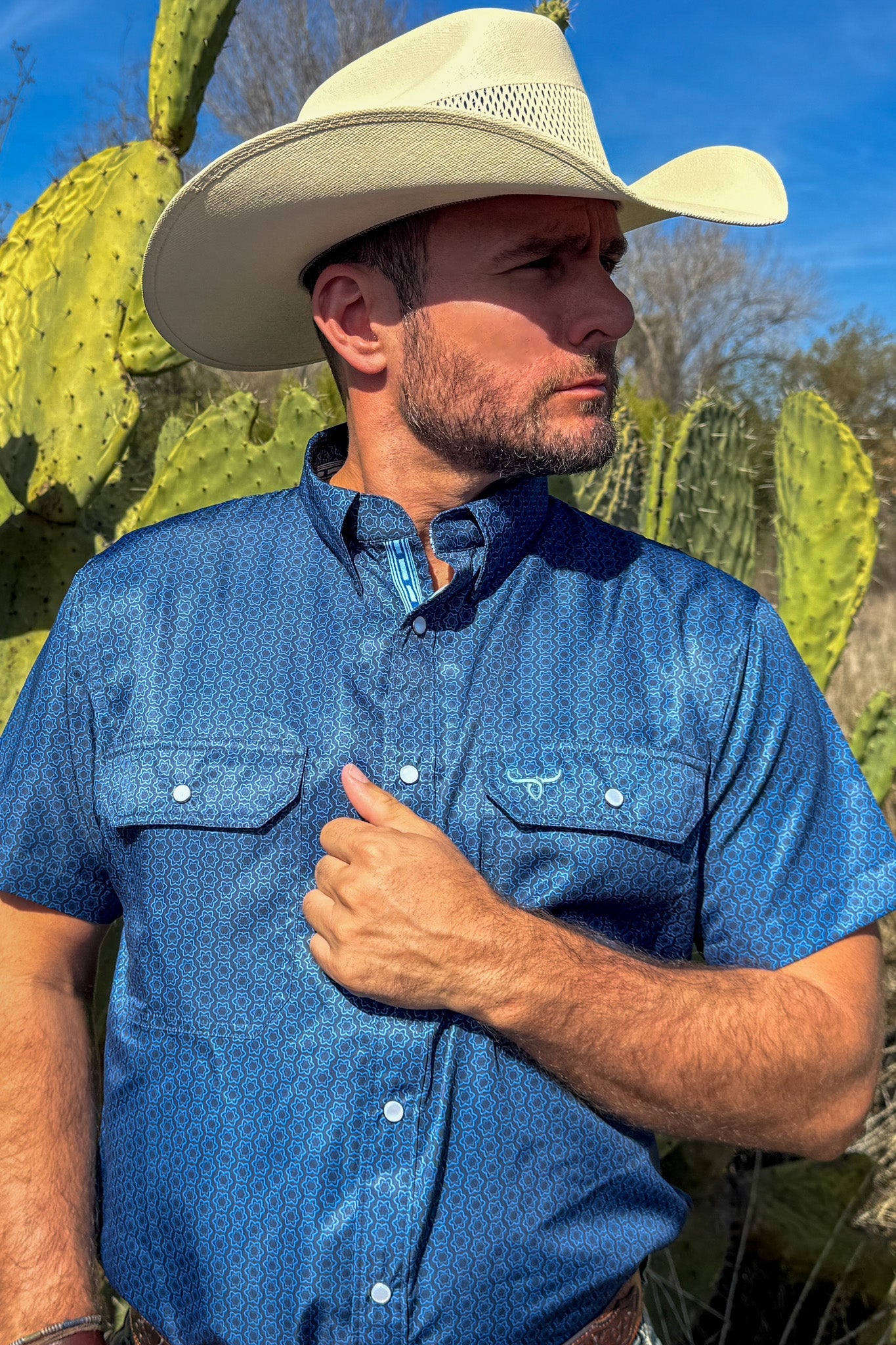 Drover Men's Western Shirt Signature Series - Performance Vent Shirt - Bodacious