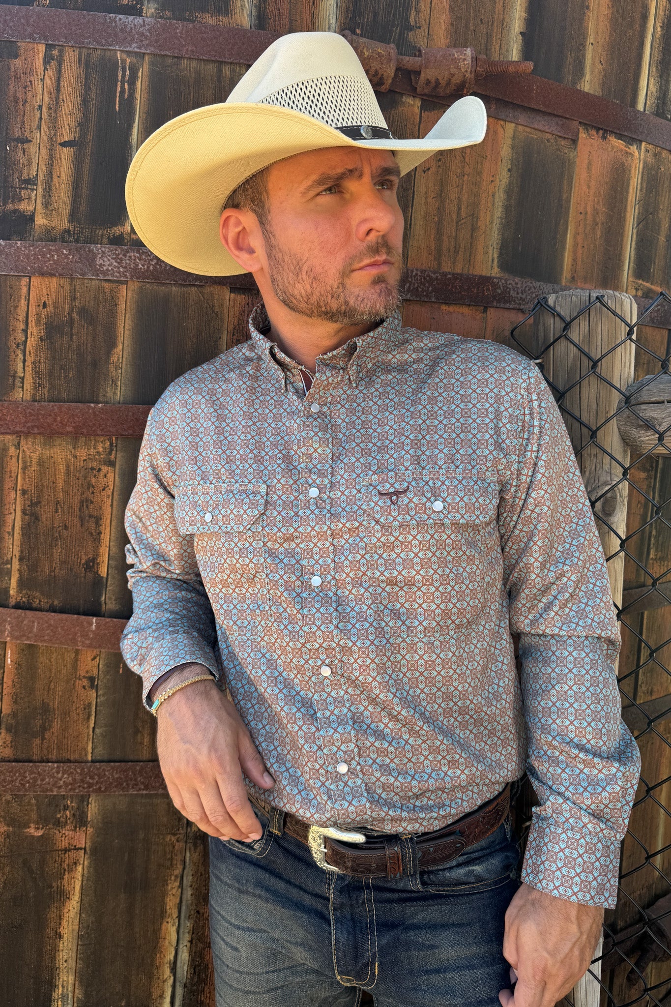 Drover Men's Western Shirt Signature Series - Performance Vent Shirt - Sonora