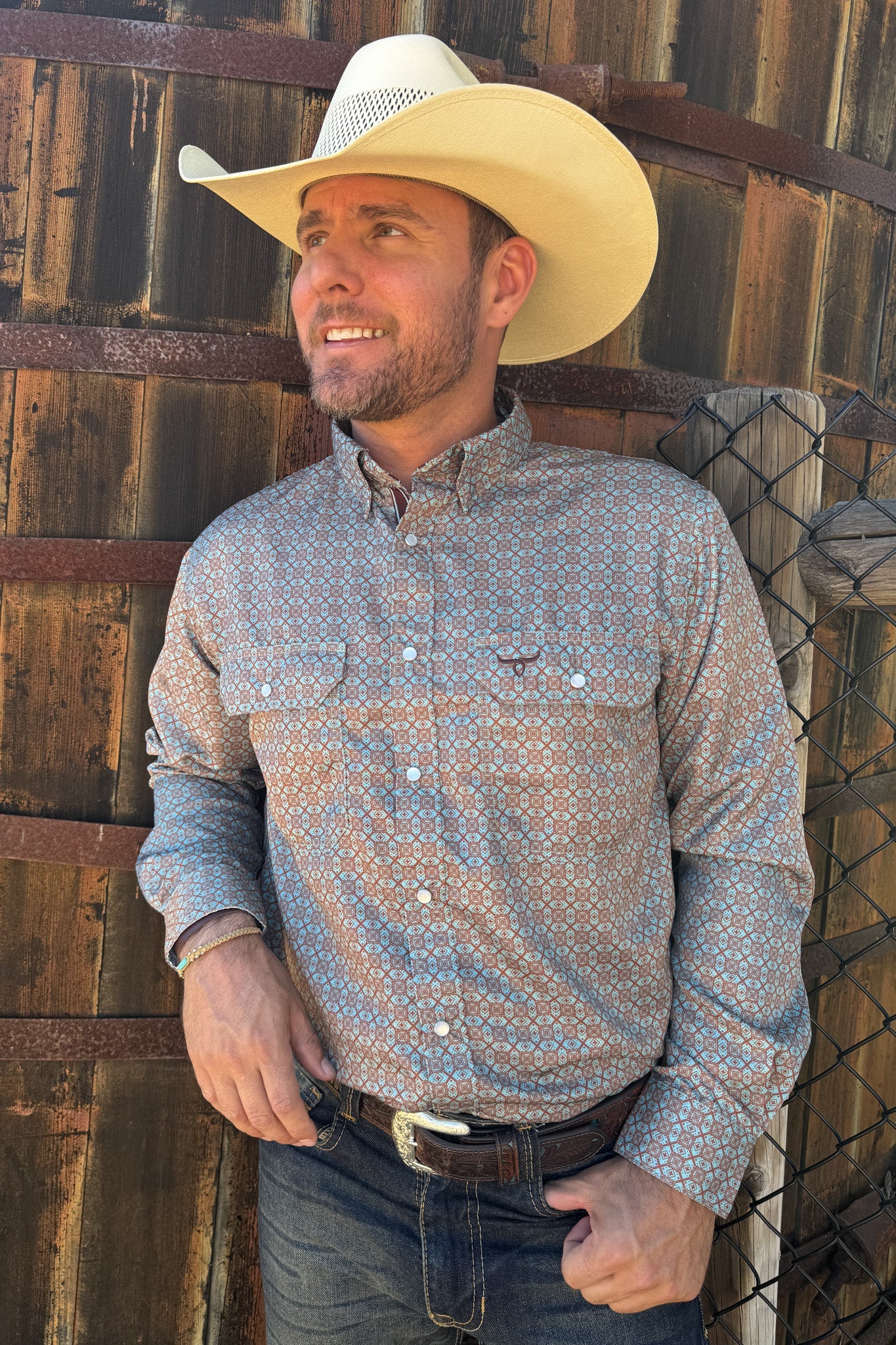 Drover Men's Western Shirt Signature Series - Performance Vent Shirt - Sonora