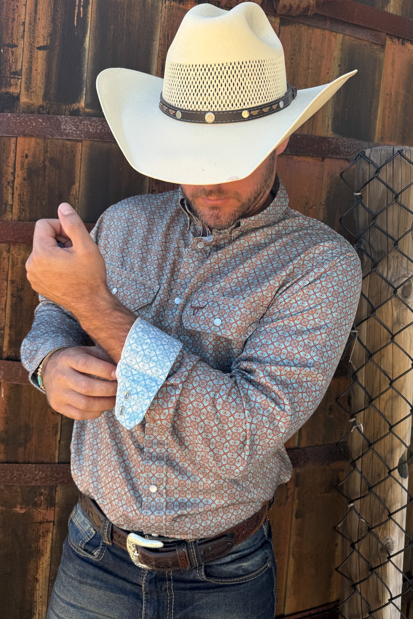 Drover Men's Western Shirt Signature Series - Performance Vent Shirt - Sonora