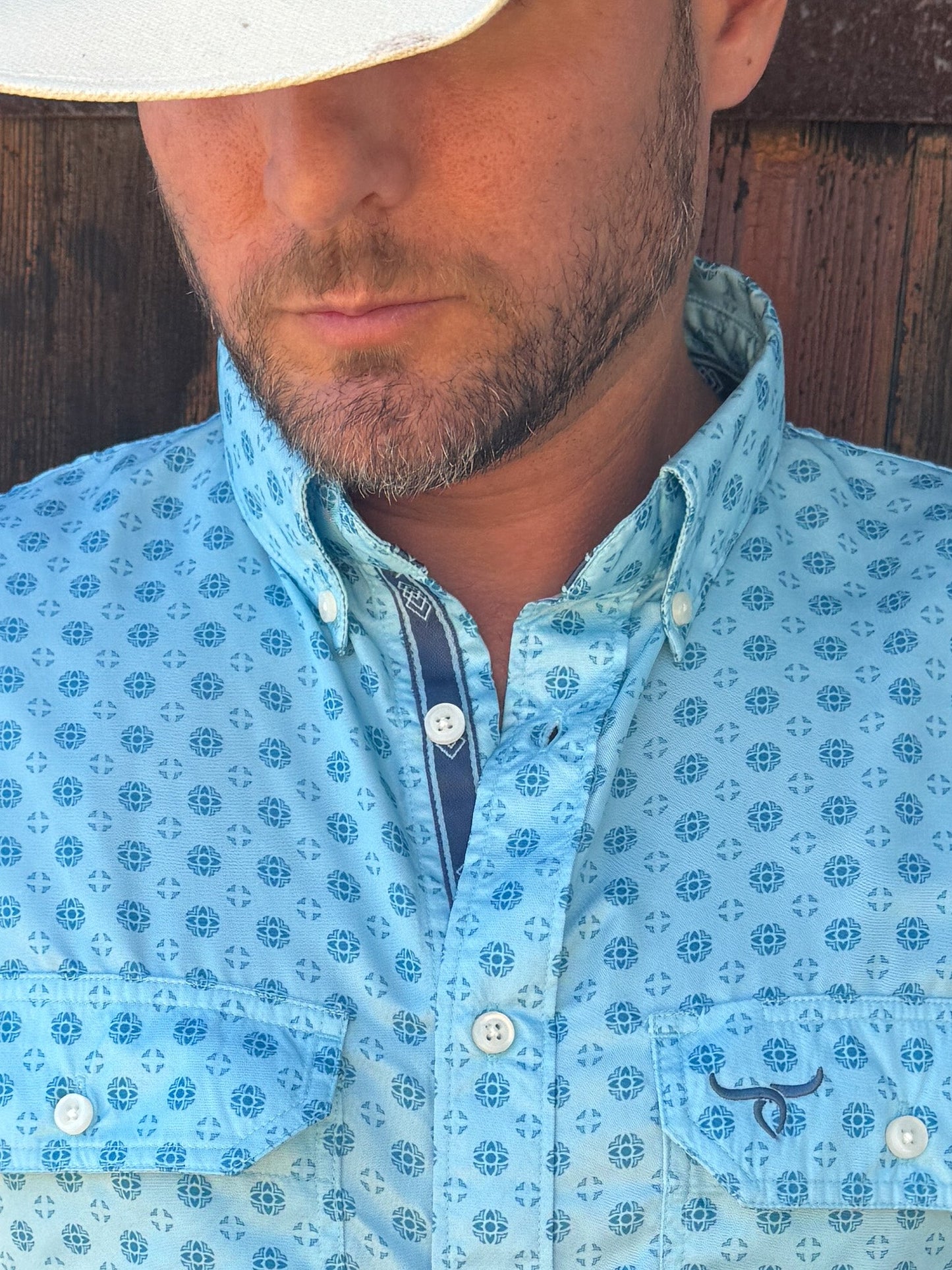 Drover Men's Western Shirt Signature Series - Performance Vent Shirt - Cowpuncher