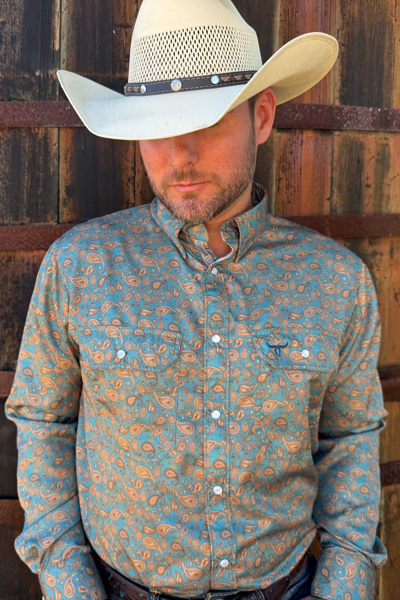 Drover Men's Western Shirt Signature Series - Performance Vent Shirt - Buckeye