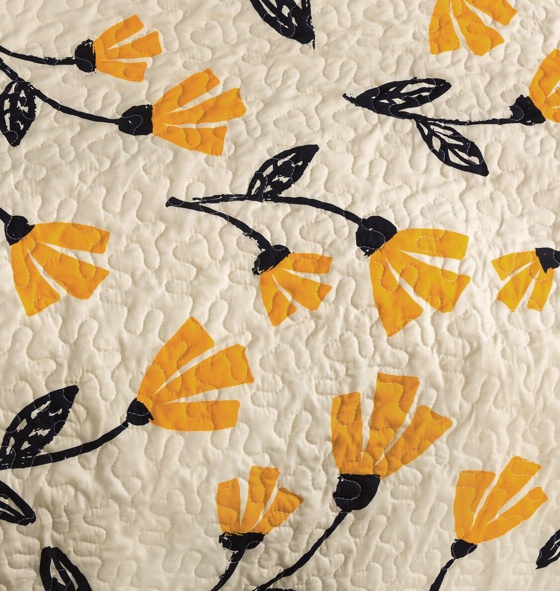 Yellow Floral Farmer Quilt
