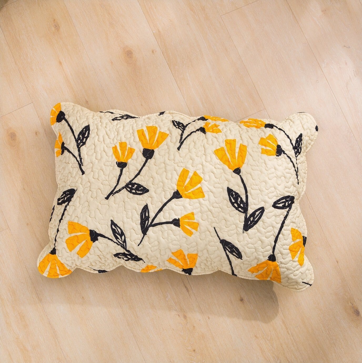 Yellow Floral Farmer Quilt