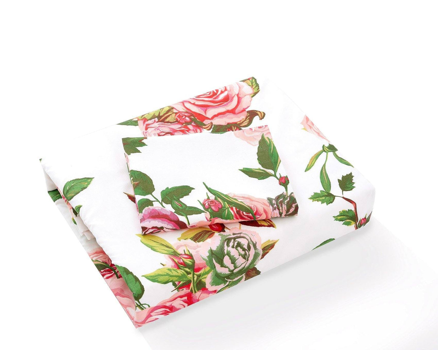 Romantic Roses Floral Duvet Cover Set w/ Pillow Cases