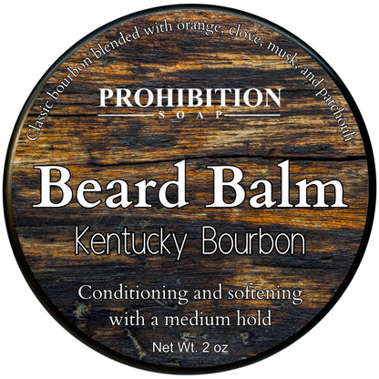 Prohibition Soap's - Kentucky Bourbon Beard Balm