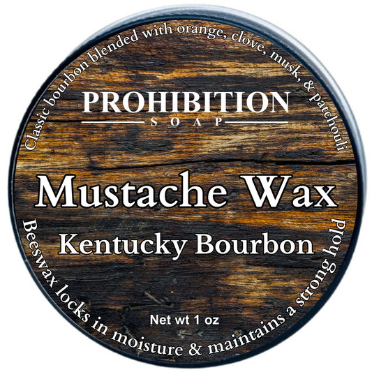 Prohibition Soap - Kentucky Bourbon Mustache Wax