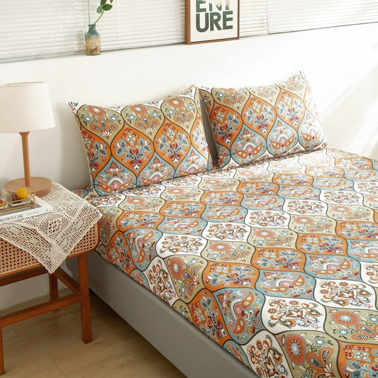 Coral Botanical Garden Bed Sheet Set