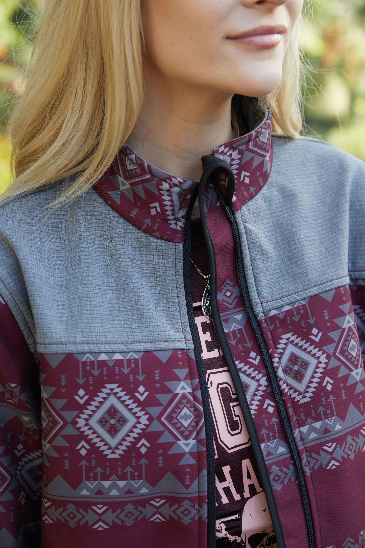 Ladies Softshell Water-Resistant Western Wear  Jacket