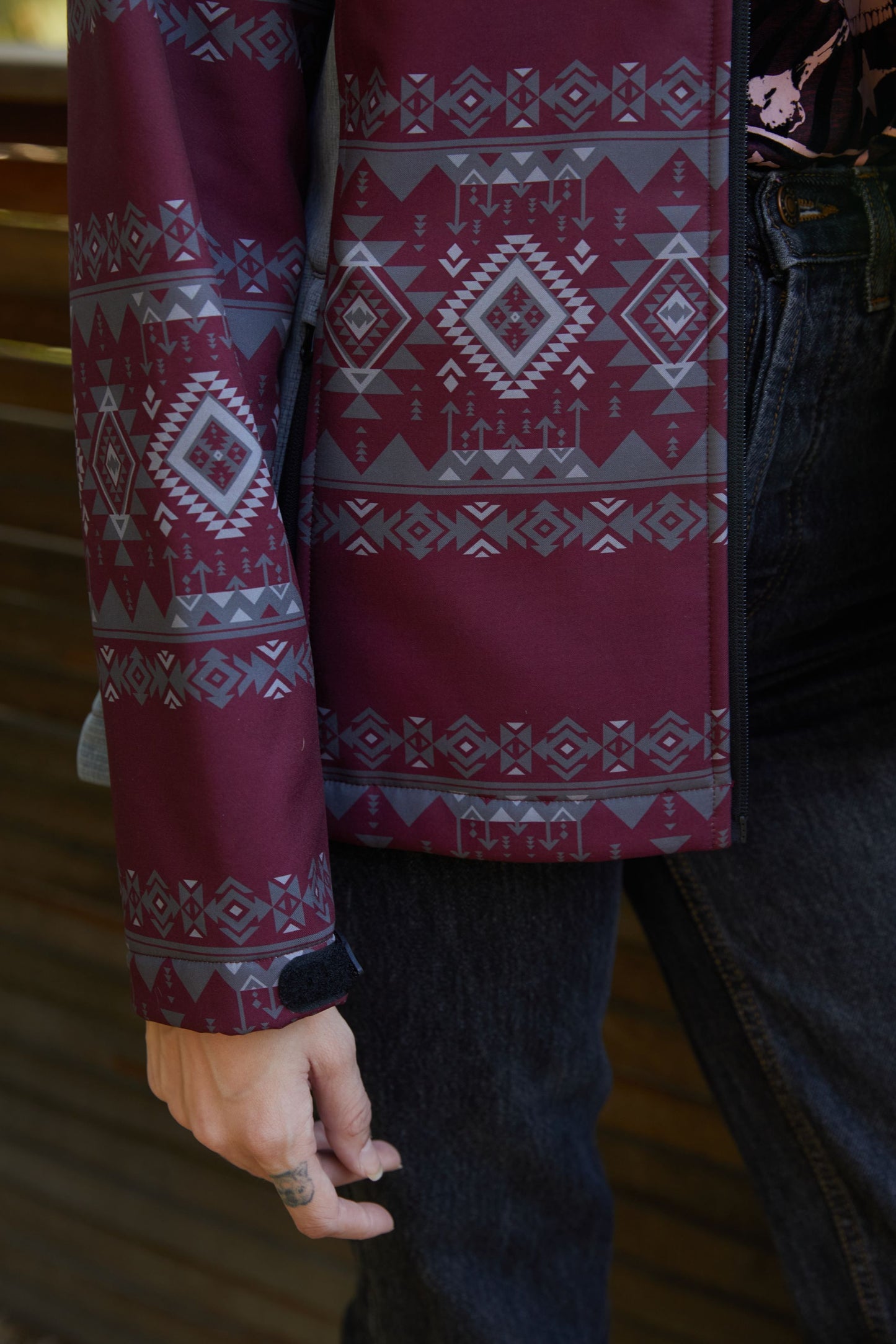 Ladies Softshell Water-Resistant Western Wear  Jacket