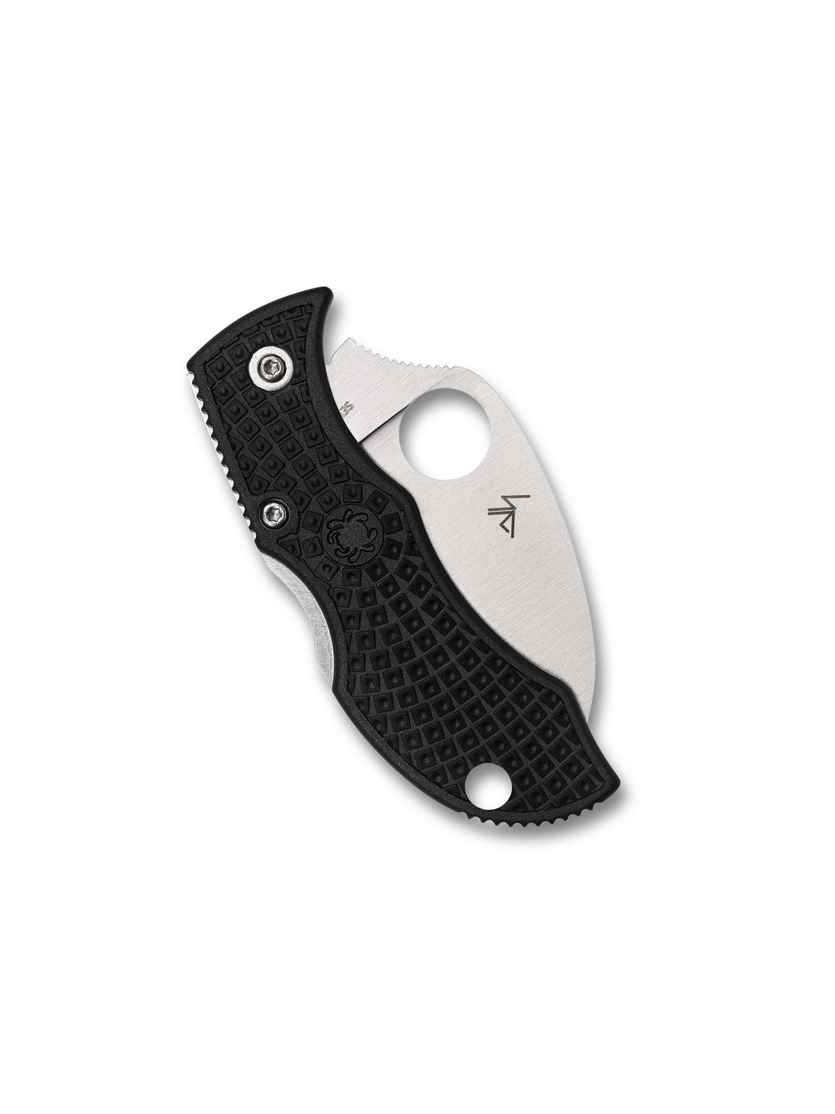 Spyderco Manbug serrated hawkbill keychain knife with black FRN handle – photo 6 of 6