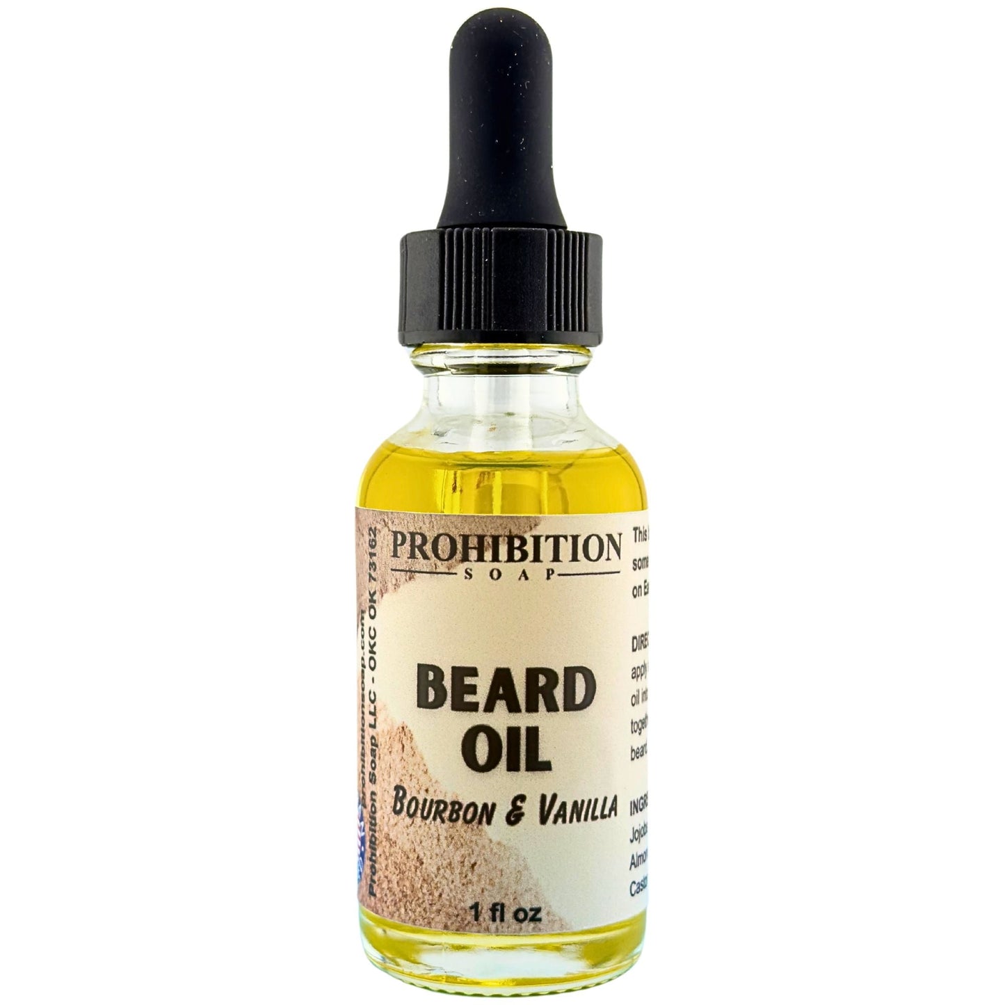 Prohibition Soap's - Bourbon & Vanilla Beard Oil