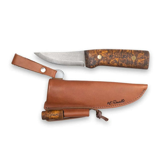 Roselli Hunter Full Tang Dark Stained Handle with FireSteel