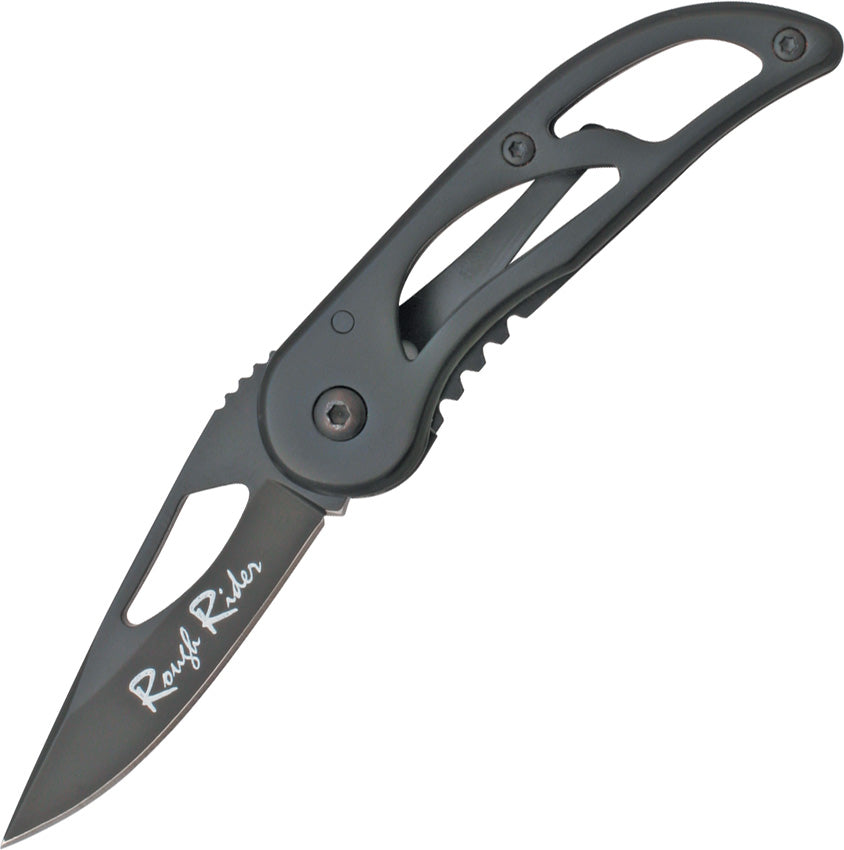 Rough Rider small black framelock pocket knife