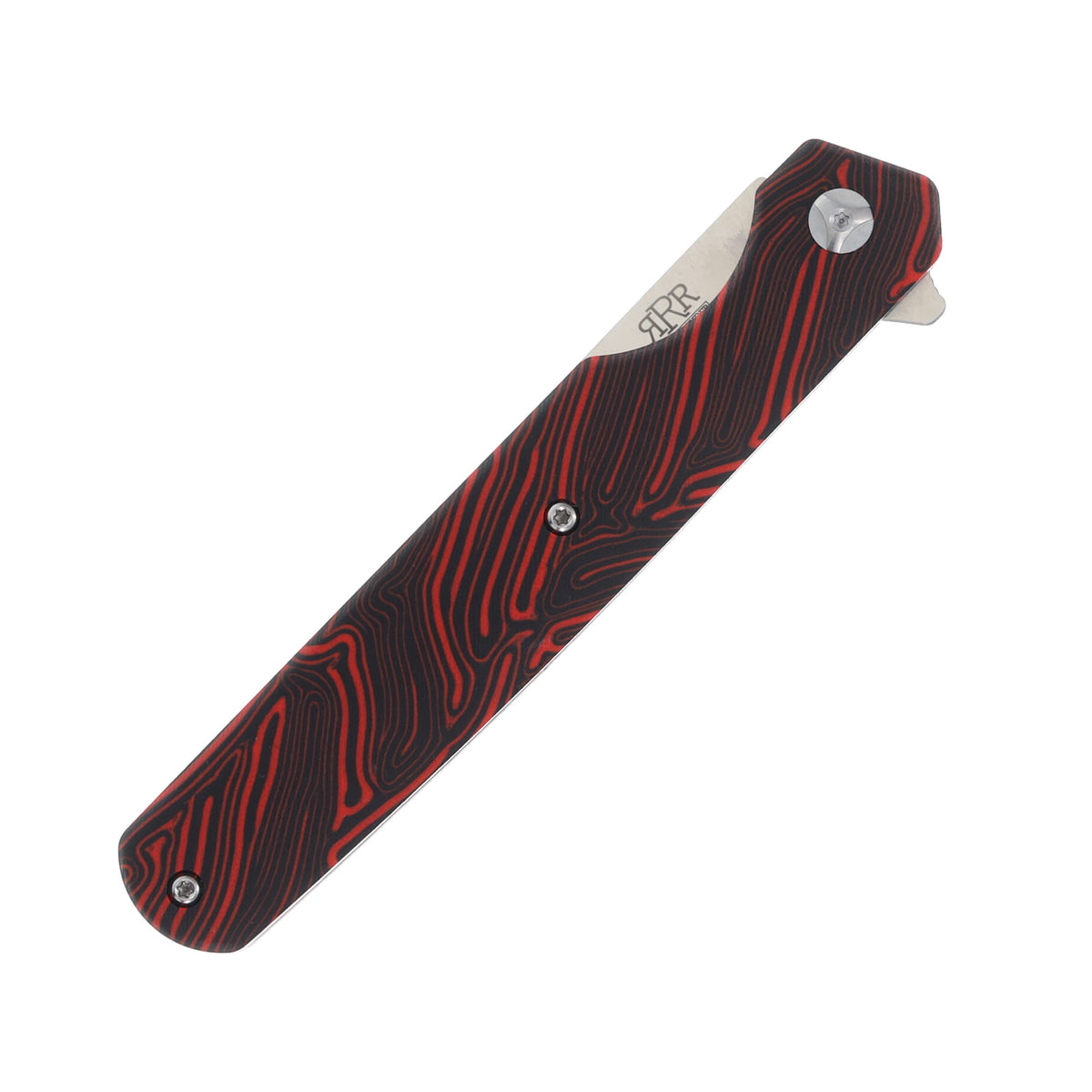 Rough Ryder Reserve assisted linerlock knife with D2 tanto blade and black and red G10 handle – photo 7 of 8
