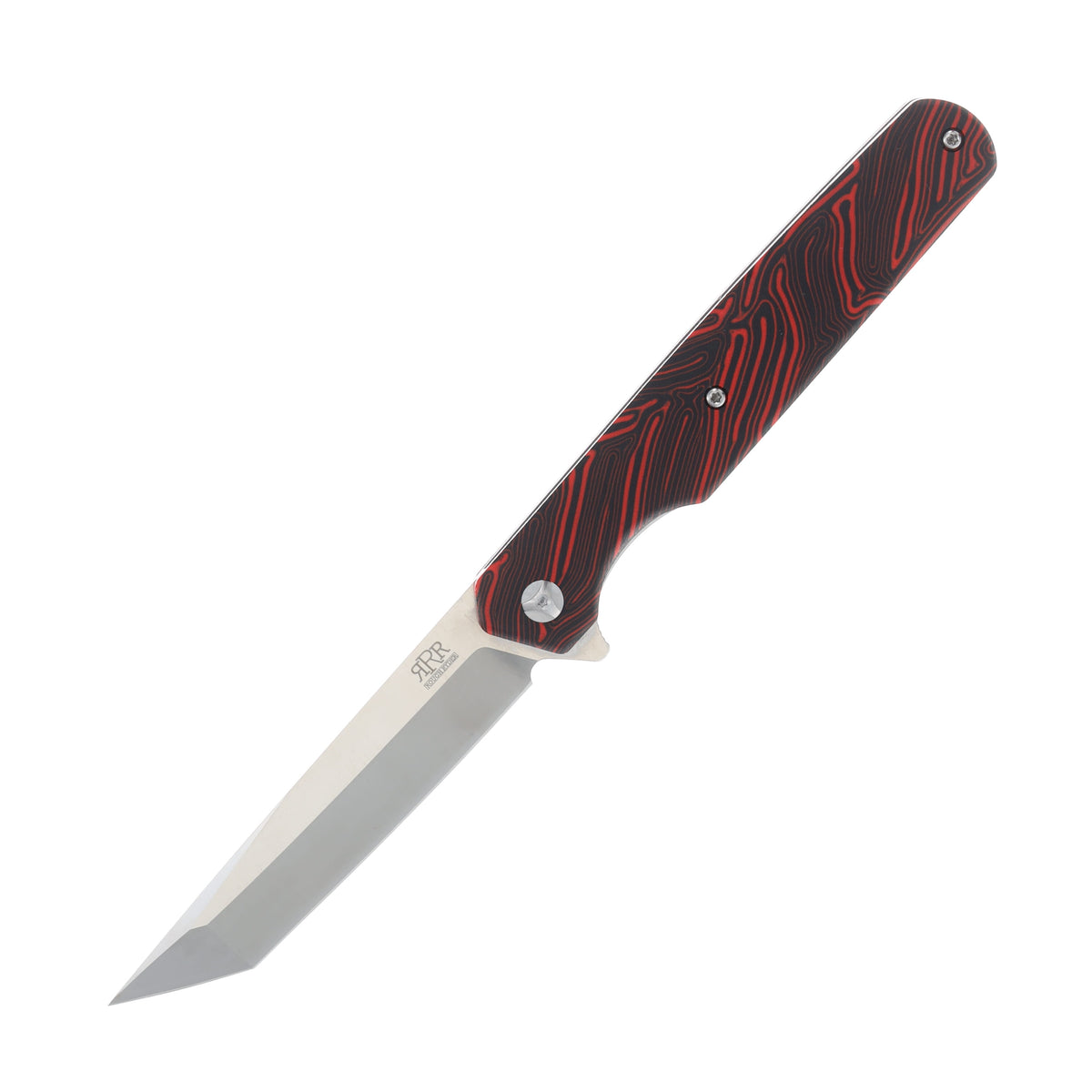 Rough Ryder Reserve assisted linerlock knife with D2 tanto blade and black and red G10 handle – photo 8 of 8