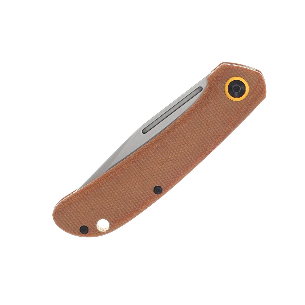 Rough Rider slip joint pocket knife with brown micarta handle and D2 clip point blade – photo 8 of 8