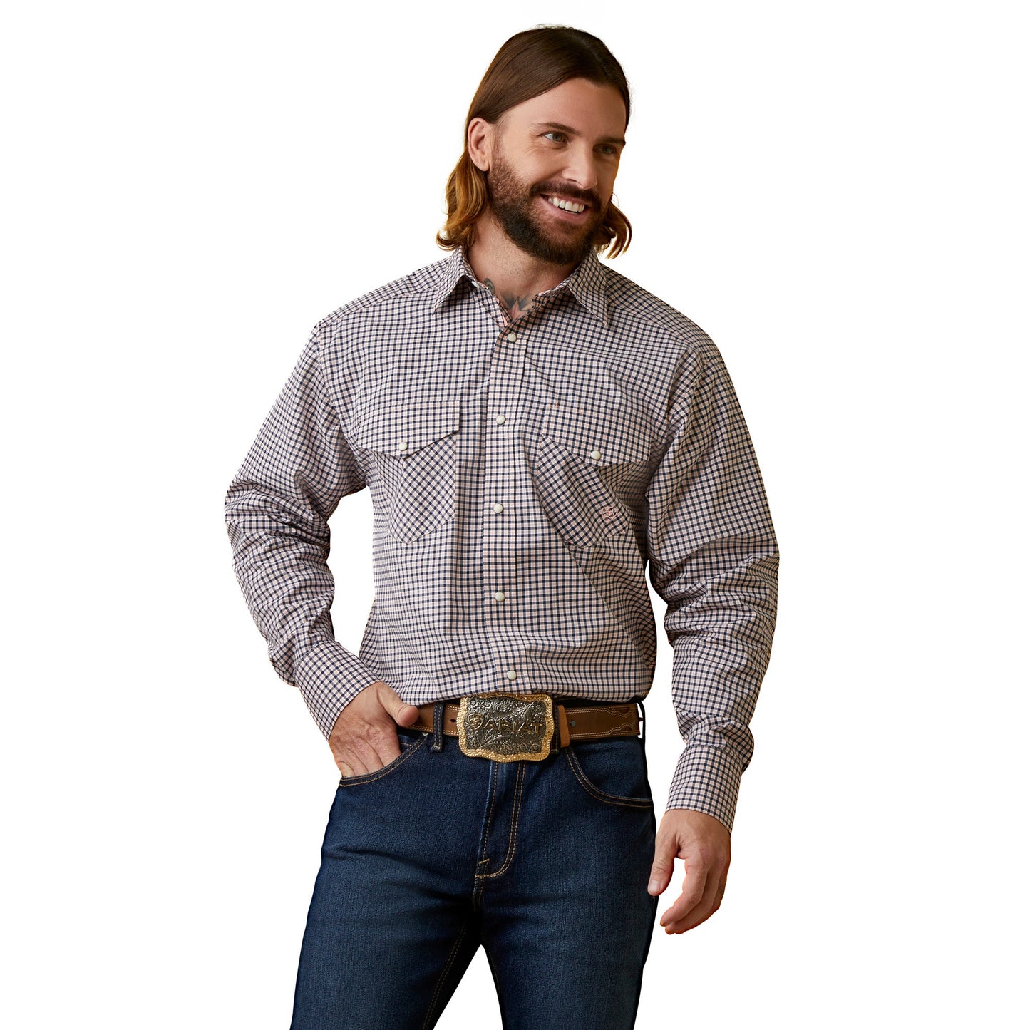 Ariat Pro Oswold Classic Snap- Bay Blue