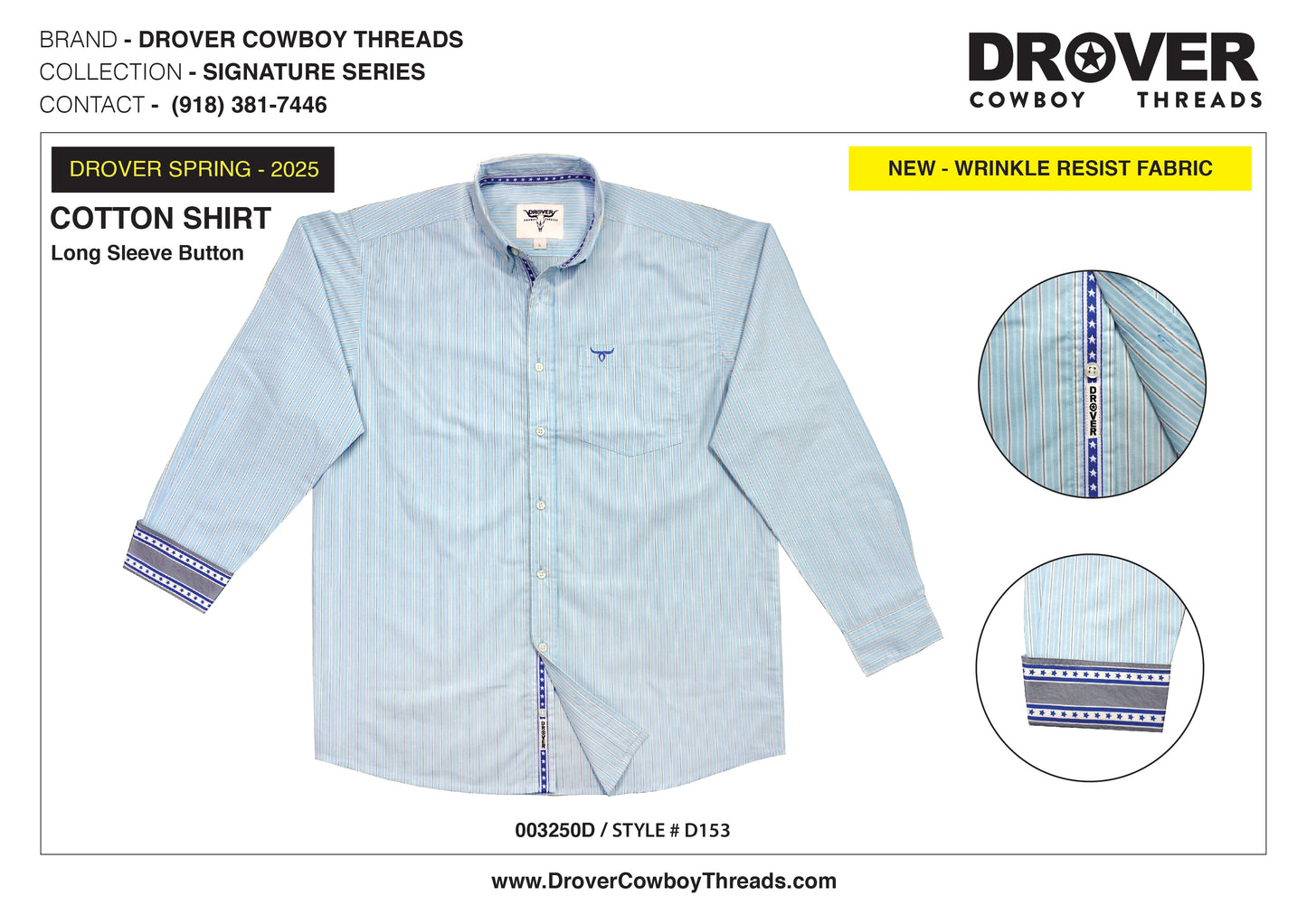 Drover Men's Western Shirt Signature Series - Havoc