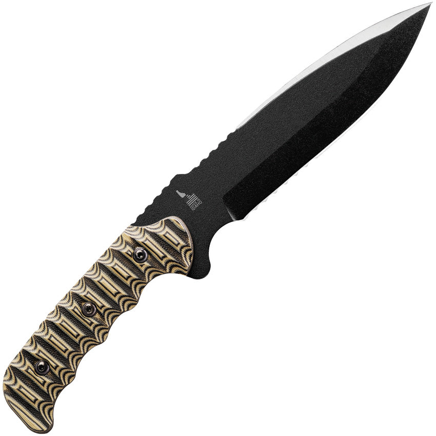 TOPS Mission Team 21 Field Edition fixed blade with tan and black G10 handle – photo 3 of 3