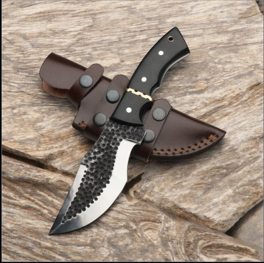 Tom Brown Tracker Survival Knife - D2 Steel Blade, Brass & Buffalo Horn Handle