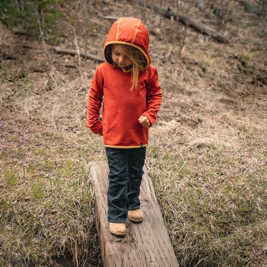 Toddler Grid Fleece Hoodie