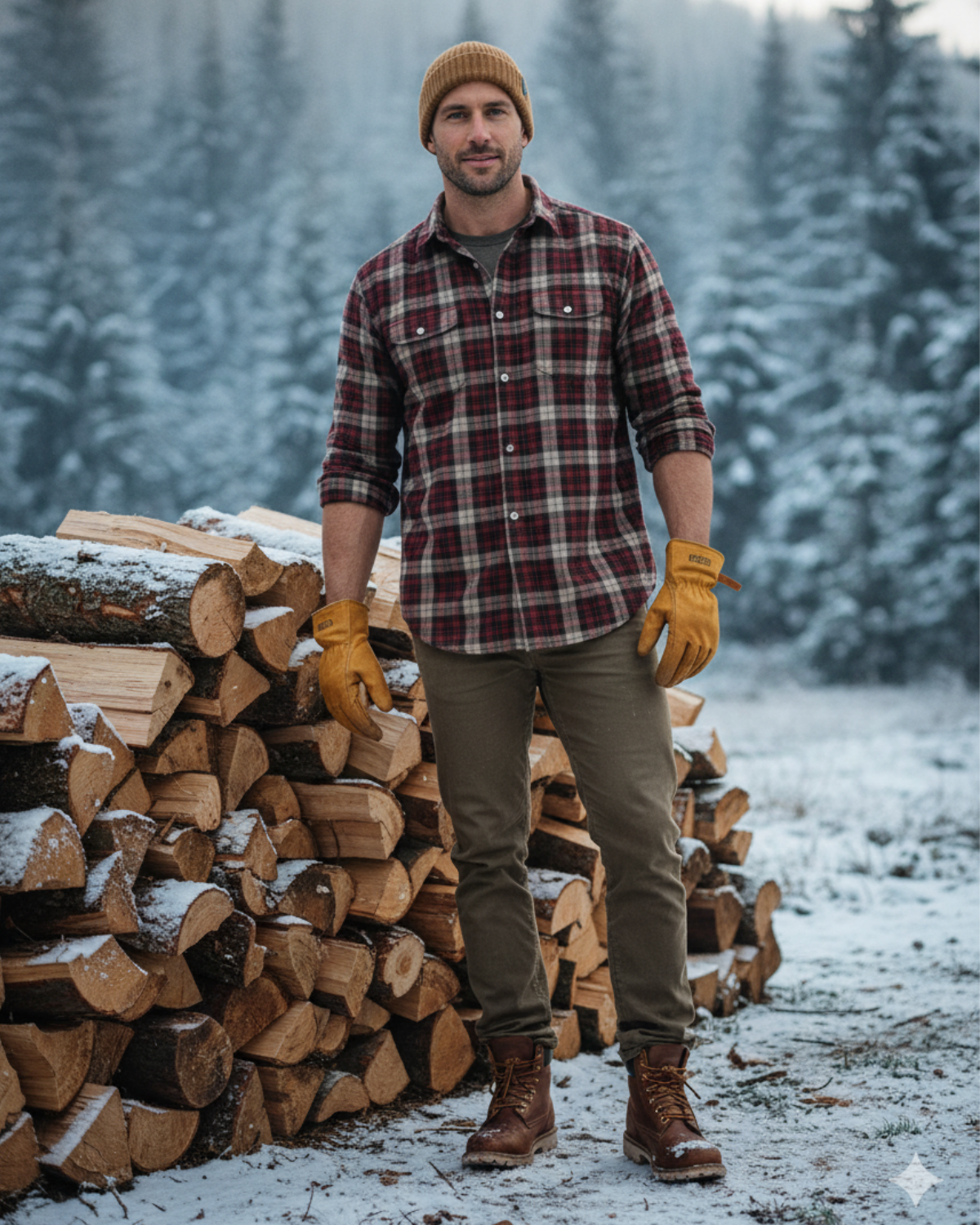 Men's Plus Size Classic Plaid Long Sleeve Shirt