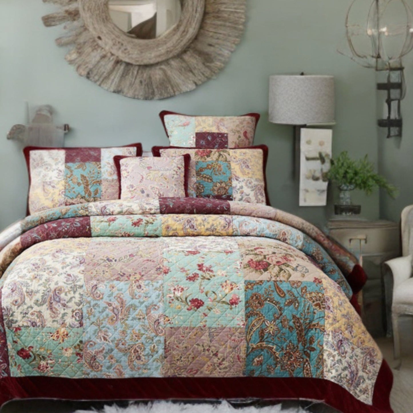 Country Cabin Cotton Breadspread + Shams