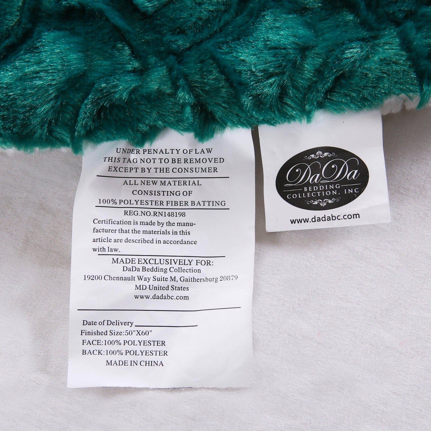 Mermaid Scales Emerald Green Blue w/ Sherpa Backside Faux Fur Throw Blanket