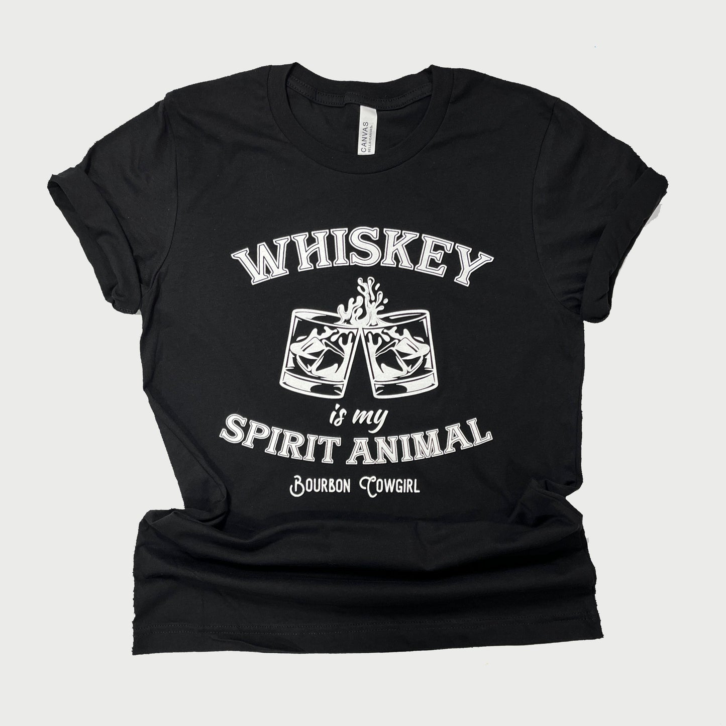 Unisex Whiskey Is My Spirit Animal Graphic Tee