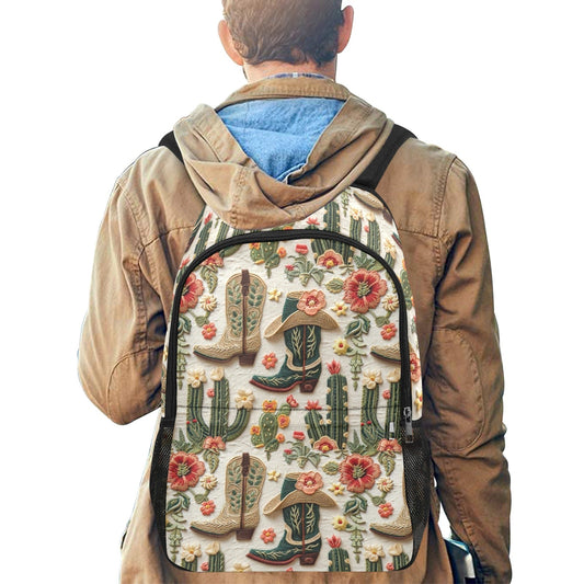 Desert Floral and Boots Backpack
