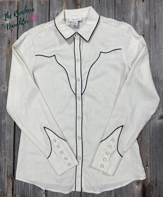 Ariat Women's Sand Bluebell Western Shirt - Bumpkin Ranchwear