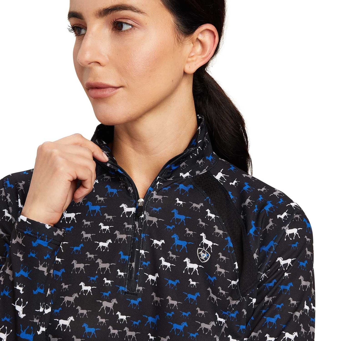 Ariat Womens Sunstopper 2.0 1/4 Zip Long Sleeve Baselayer