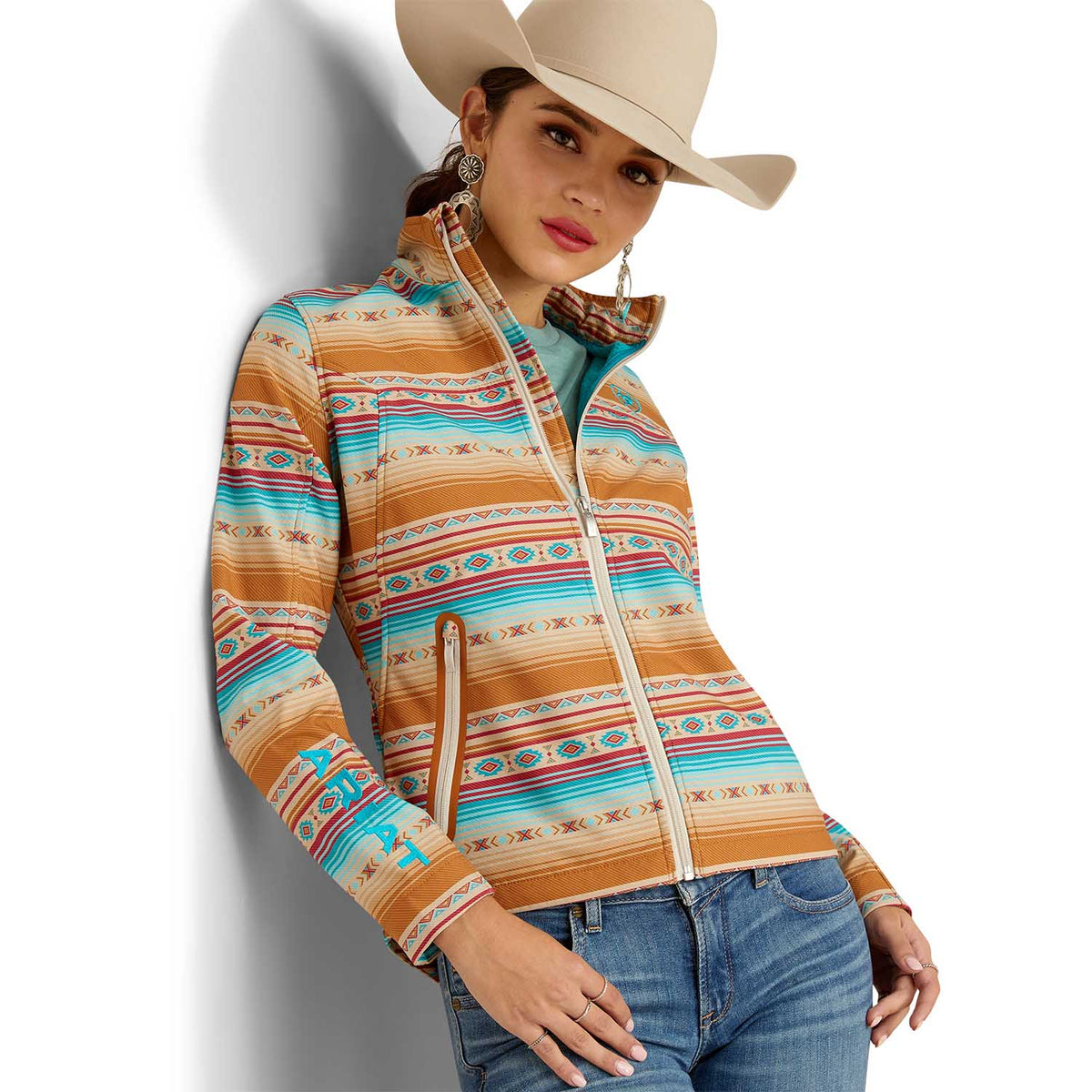 Ariat Pattern Print Ariat Women's Team Softshell Print Jacket, Serape – Bumpkin Ranchwear