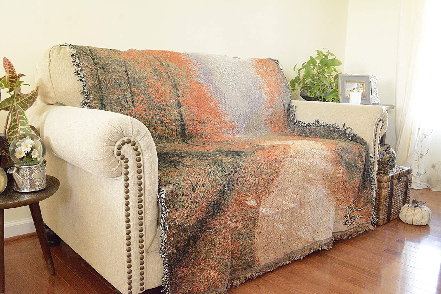 Autumn Country Path Throw Blanket - Bumpkin Ranchwear